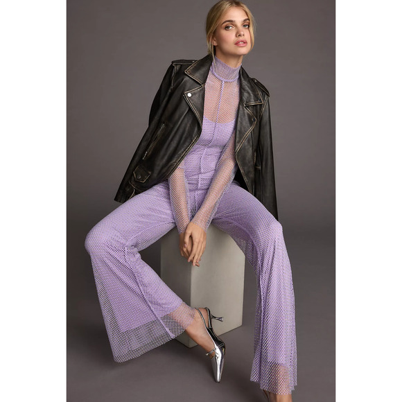 Sunday in Brooklyn Rhinestone Jumpsuit - New Medium - Picture 4 of 5